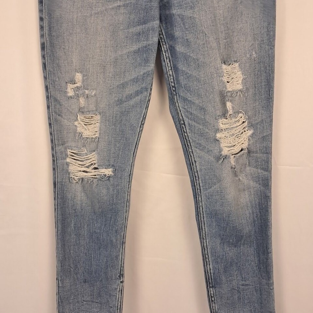 Abercrombie & Fitch 8R 29 High Rise Ankle Jean Distressed Button Fly Skinny - Picture 4 of 7